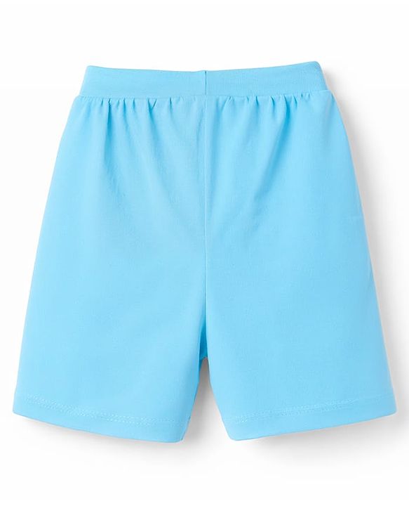 Babyhug Cotton Single Jersey Knit Mid Thigh Shorts With Beach Theme Print Pack of 3 - Multicolor