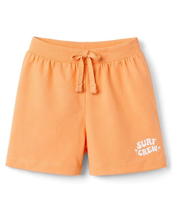 Babyhug Cotton Single Jersey Knit Mid Thigh Shorts With Beach Theme Print Pack of 3 - Multicolor