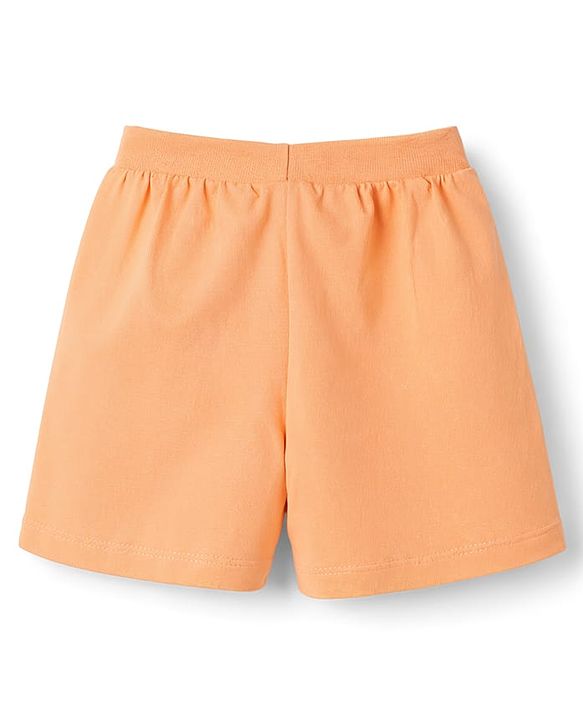Babyhug Cotton Single Jersey Knit Mid Thigh Shorts With Beach Theme Print Pack of 3 - Multicolor