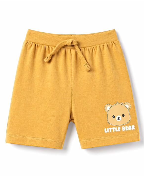 Babyhug Single Jersey Knit Mid Thigh Shorts with Animal Print Pack of 3 - Multicolor