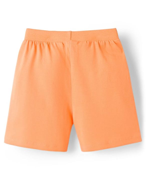 Babyhug 100% Cotton Single Jersey Knit Mid Thigh Shorts With Animal & Text Print Pack of 3 - Multicolor
