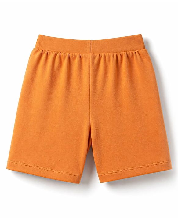 Babyhug Cotton Knit Mid Thigh Striped & Animal Printed Shorts Pack Of 3 - Multicolor