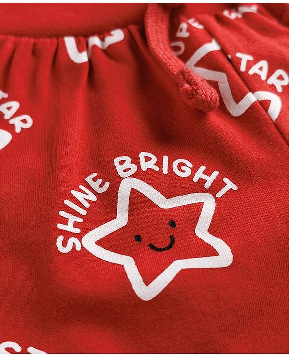 Babyhug Single Jersey Knit Mid Thigh Shorts with Star Print Pack of 3 - Multicolor