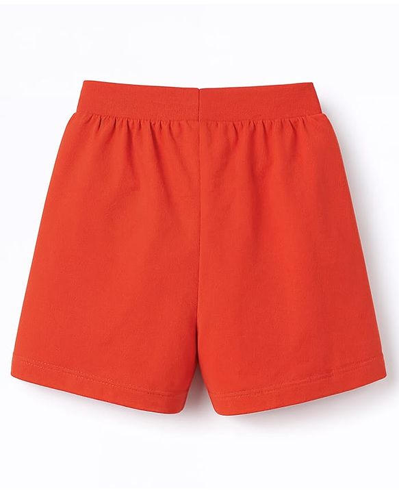 Babyhug Cotton Single Jersey Knit Mid Thigh Solid Shorts Pack of 3 - Multicolor