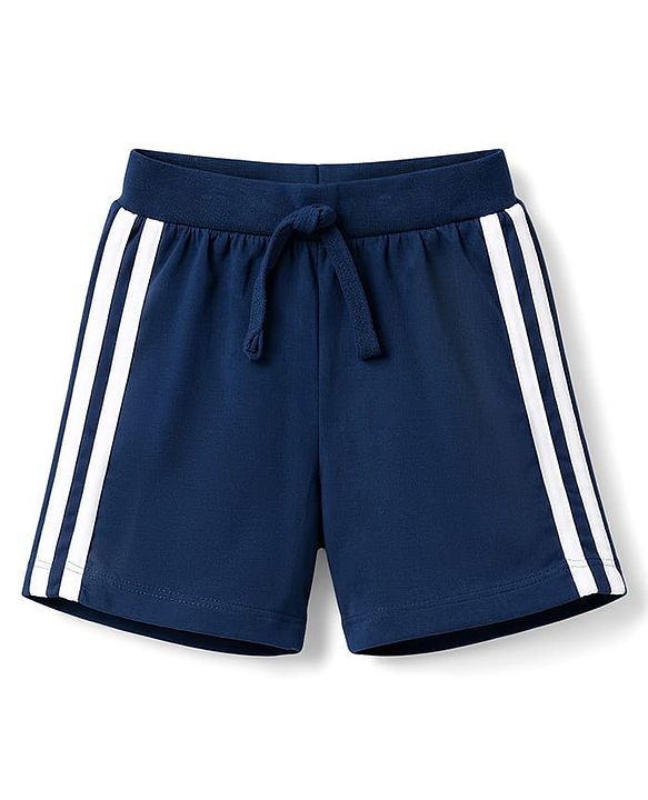 Babyhug Cotton Single Jersey Knit Mid Thigh Solid Shorts Pack of 3 - Multicolor