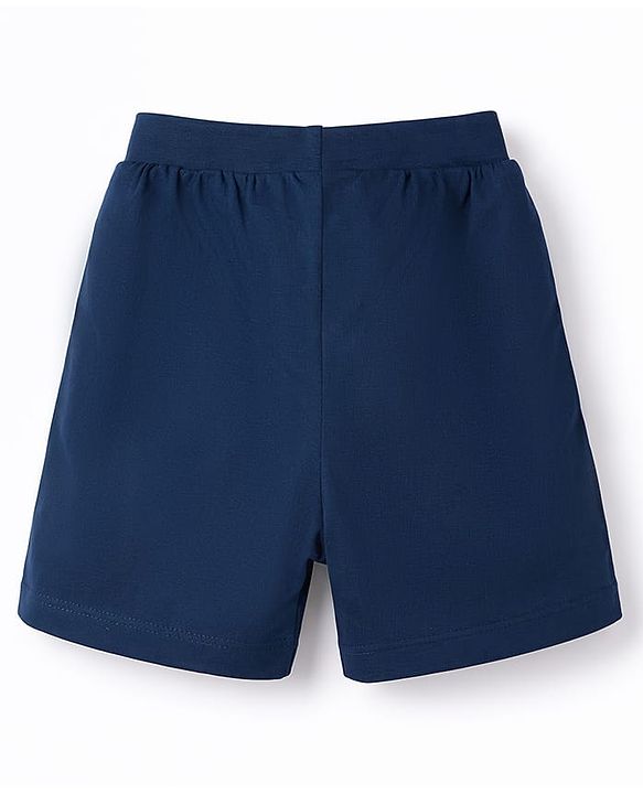 Babyhug Cotton Single Jersey Knit Mid Thigh Solid Shorts Pack of 3 - Multicolor