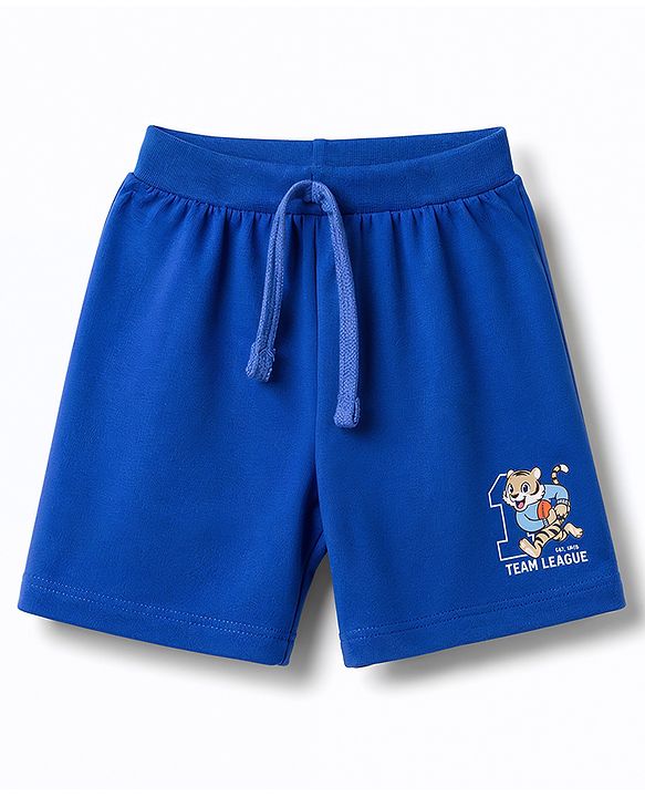Babyhug Cotton Single Jersey Knit Mid Thigh Shorts with Dino & Cub Print Pack Of 3 - Multicolour