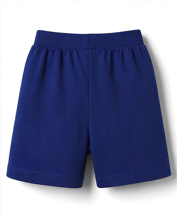 Babyhug Cotton Knit Mid Thigh Solid Shorts Pack Of 3 - Multicolor