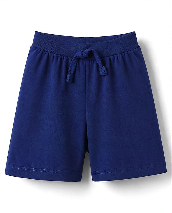 Babyhug Cotton Knit Mid Thigh Solid Shorts Pack Of 3 - Multicolor