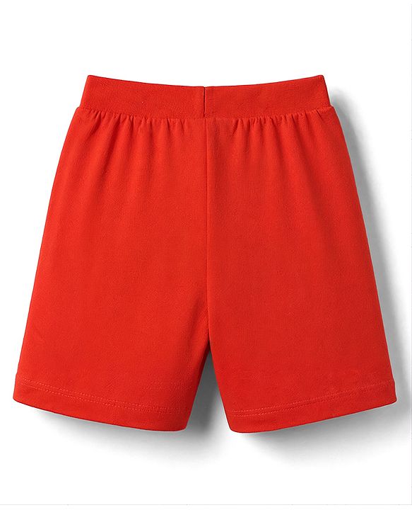 Babyhug Cotton Knit Mid Thigh Solid Shorts Pack Of 3 - Multicolor