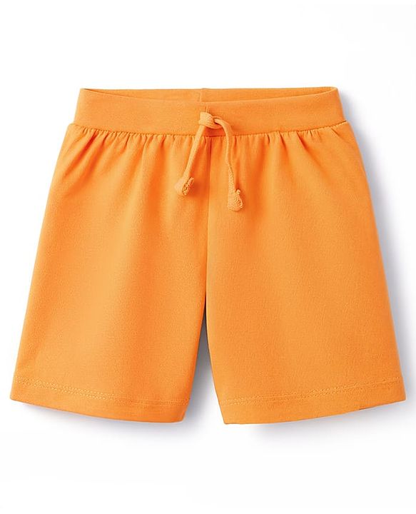 Babyhug Cotton Knit Mid Thigh Solid Shorts Pack Of 3 - Multi Color