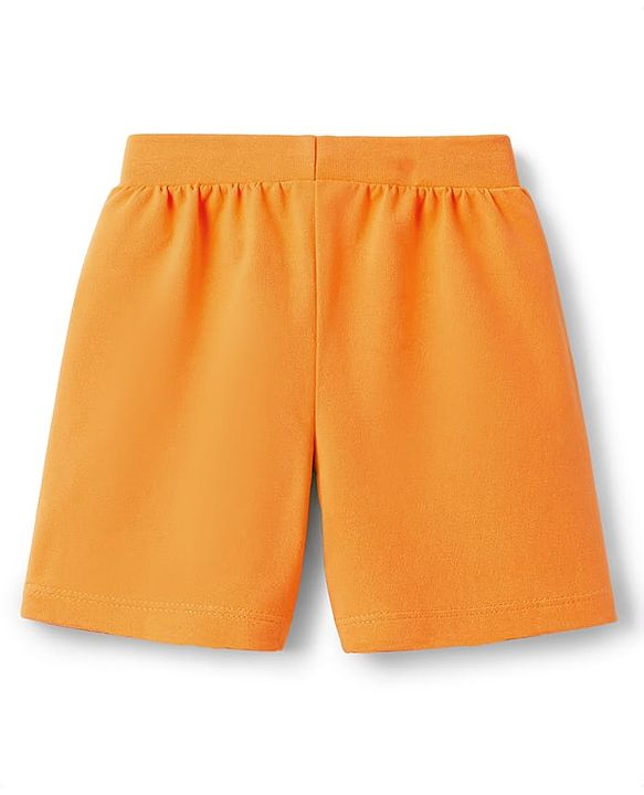 Babyhug Cotton Knit Mid Thigh Solid Shorts Pack Of 3 - Multi Color