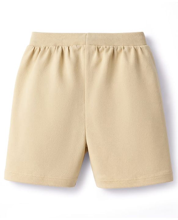 Babyhug Cotton Knit Mid Thigh Solid Shorts Pack Of 3 - Multi Color