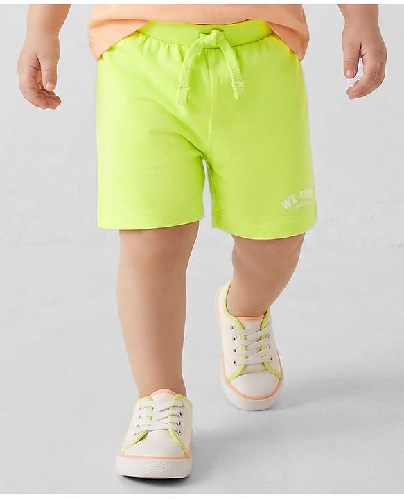 Babyhug Single Jersey Knit Mid Thigh Shorts With Dino Print Pack of 3 - Multicolor