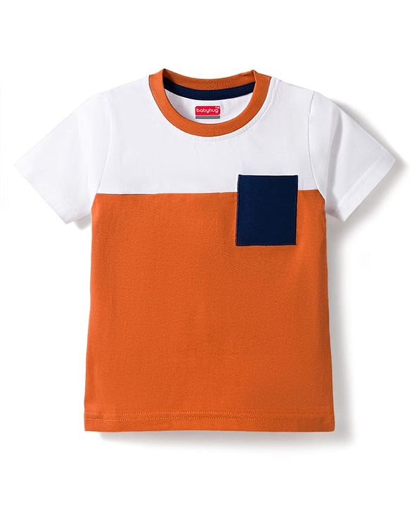 Babyhug 100% Cotton Knit Half Sleeves Striped T-Shirts Pack Of 3 - Multicolour
