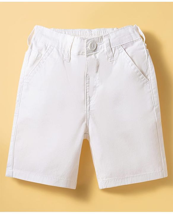 Babyhug Cotton Knit Half Sleeves Floral Printed Shirt & Shorts Set - Light Blue