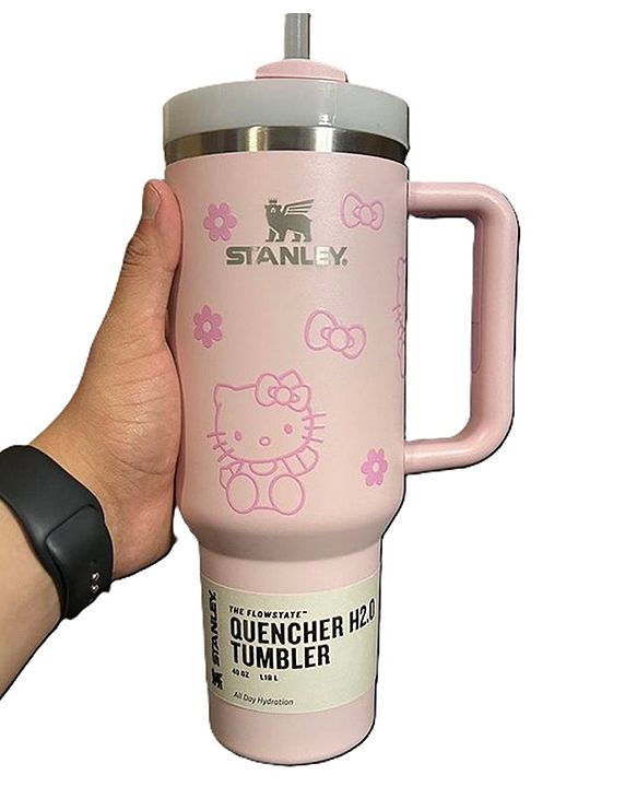Sanjary Stanley Style Hello Kitty Quencher H2.0 Tumbler 1200ml
