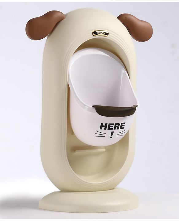 Babyhug Pee Trainer Free Size for Boys Wall Mountable Removable Bowl for Easy Cleaning| Urinal Training| Easy Maintenance Splash Resistant - Cream