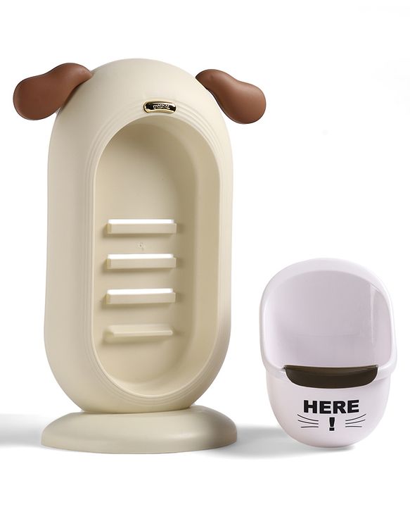 Babyhug Pee Trainer Free Size for Boys Wall Mountable Removable Bowl for Easy Cleaning| Urinal Training| Easy Maintenance Splash Resistant - Cream
