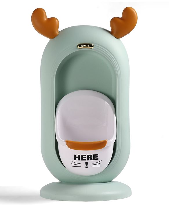 Babyhug Pee Trainer Free Size for Boys Wall Mountable Removable Bowl for Easy Cleaning| Urinal Training| Easy Maintenance Splash Resistant - Cream