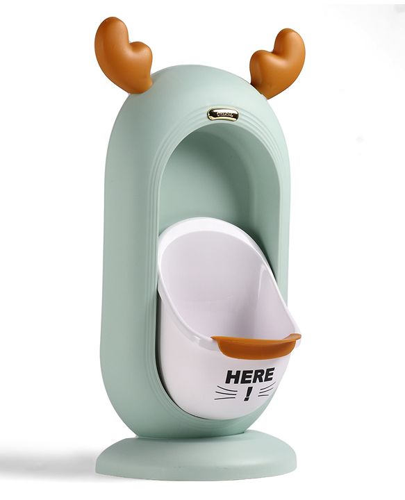 Babyhug Pee Trainer Free Size for Boys Wall Mountable Removable Bowl for Easy Cleaning| Urinal Training| Easy Maintenance Splash Resistant - Cream