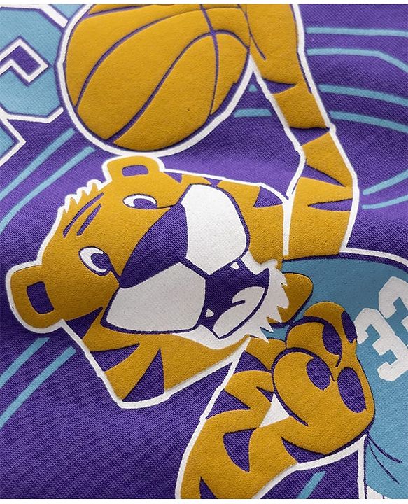 Pine Kids 100% Cotton Knit Half Sleeves Tiger Printed T-Shirt - Purple