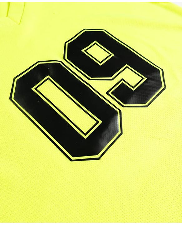 Pine Active Knit Raglan Half Sleeves T-Shirt - Neon Green & Black