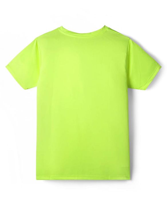 Pine Active Knit Half Sleeves Solid T-Shirt - White