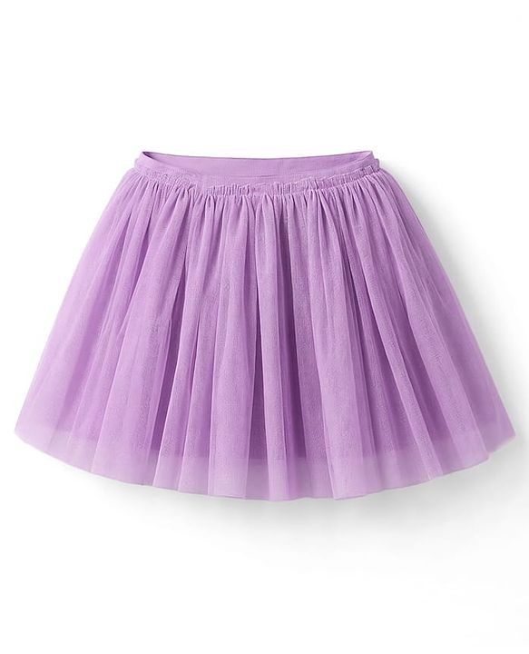 Babyhug 100% Interlock Knit Sleeveless Onesie & Skirt With Floral Print - Purple