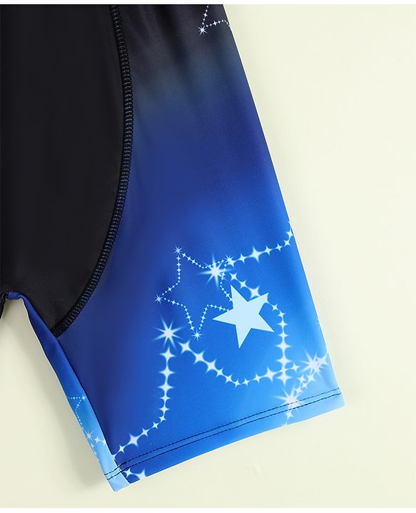 Pine Active Swimming Trunk with Star Print- Black