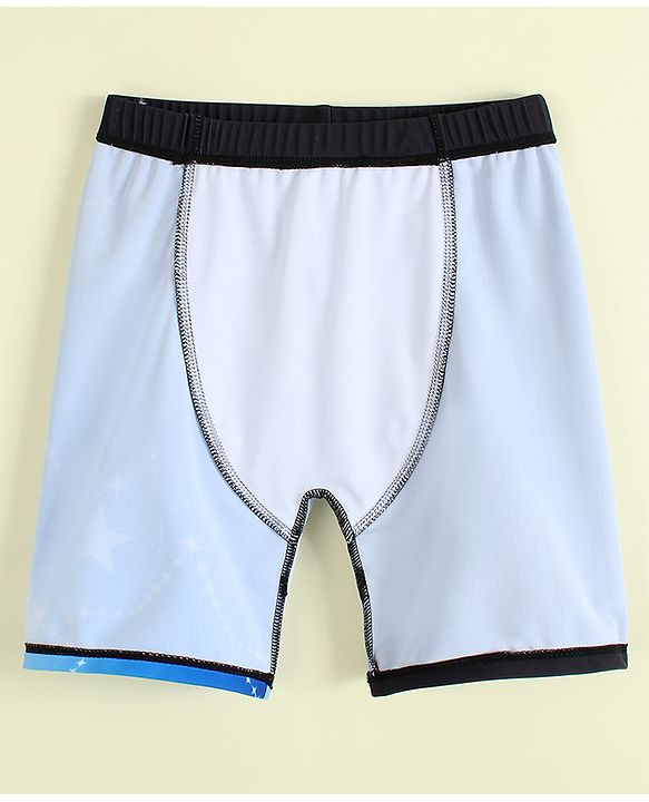Pine Active Swimming Trunk with Star Print- Black