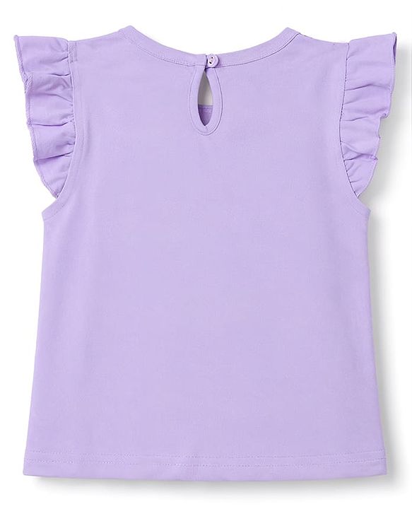 Babyhug 100% Cotton Knit Half Sleeves Polka Dots Bunny & Text Printed T-Shirts Pack of 3 - Pink Lilac & Sea Green