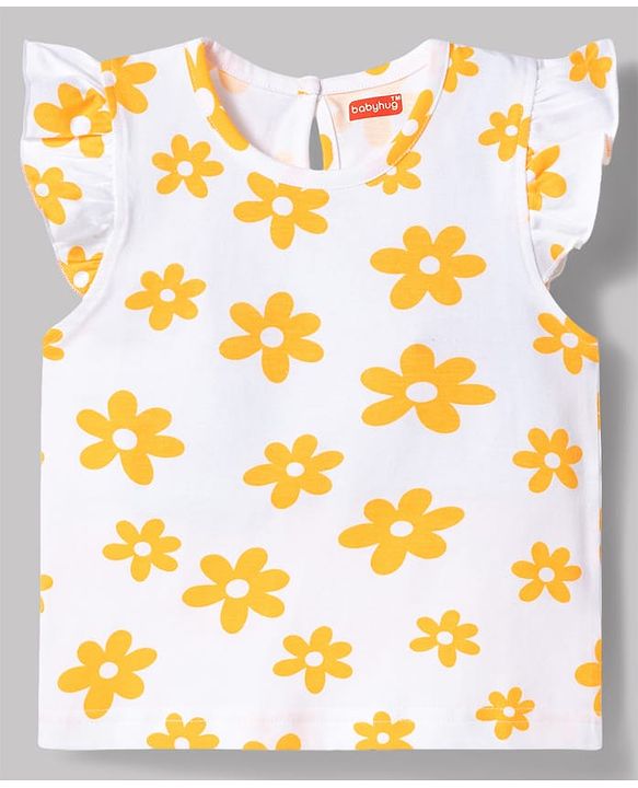 Babyhug Cotton Knit T-Shirts Half Sleeves with Graphic Print Pack of 3 Multi Color 9-12 Months