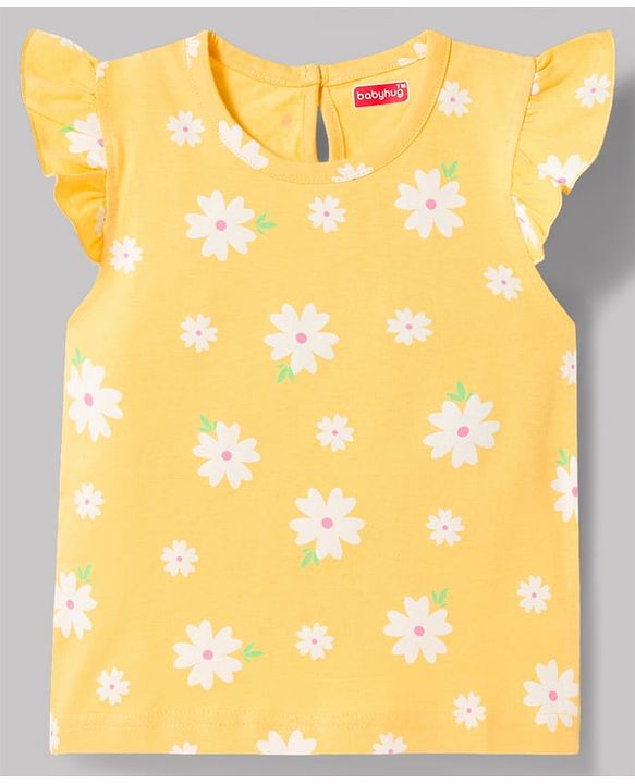 Babyhug Cotton Knit T-Shirts Half Sleeves with Graphic Print Pack of 3 Multi Color 9-12 Months