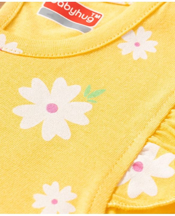 Babyhug Cotton Knit T-Shirts Half Sleeves with Graphic Print Pack of 3 Multi Color 9-12 Months