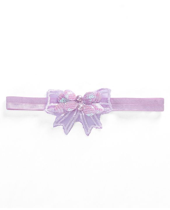 Babyhug Headbands  with Bow Applique Pack of 2 - Lavender