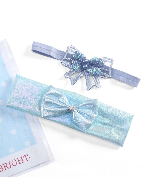 Babyhug Headbands  with Bow Applique Pack of 2 - Lavender