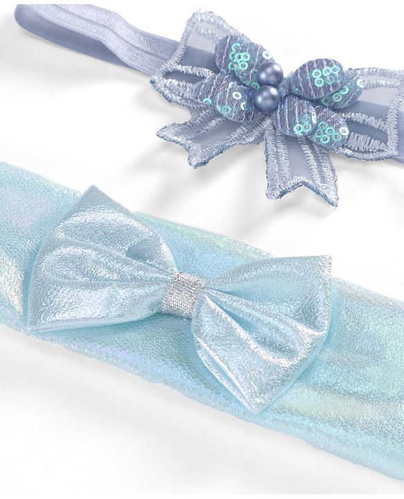 Babyhug Headbands  with Bow Applique Pack of 2 - Lavender