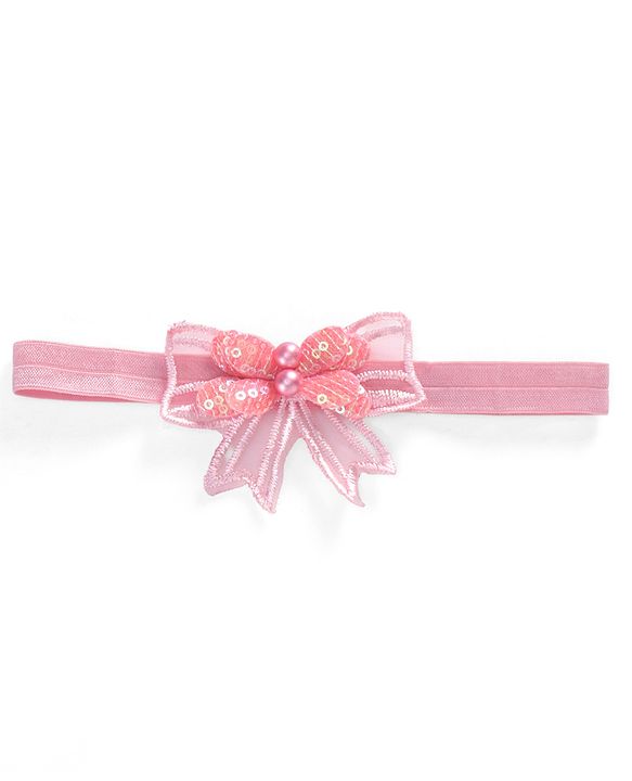 Babyhug Headbands  with Bow Applique Pack of 2 - Lavender