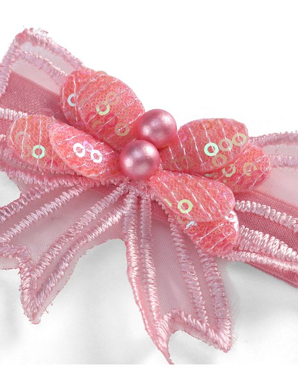 Babyhug Headbands  with Bow Applique Pack of 2 - Lavender