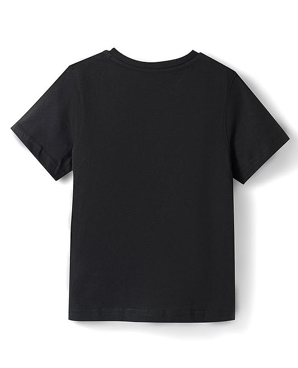 Pine Kids Cotton Knit T-Shirts Graphic Print Black 4-5 Years