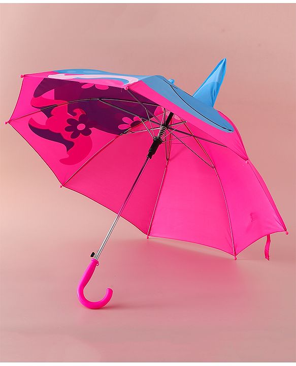 Babyhug Free Size Umbrella with Shark Print - Blue