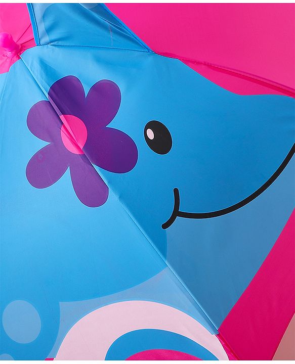 Babyhug Free Size Umbrella with Shark Print - Blue