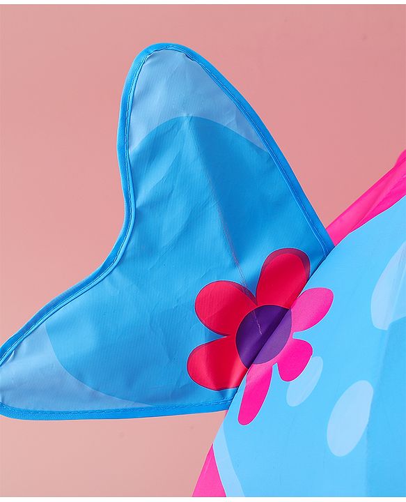 Babyhug Free Size Umbrella with Shark Print - Blue