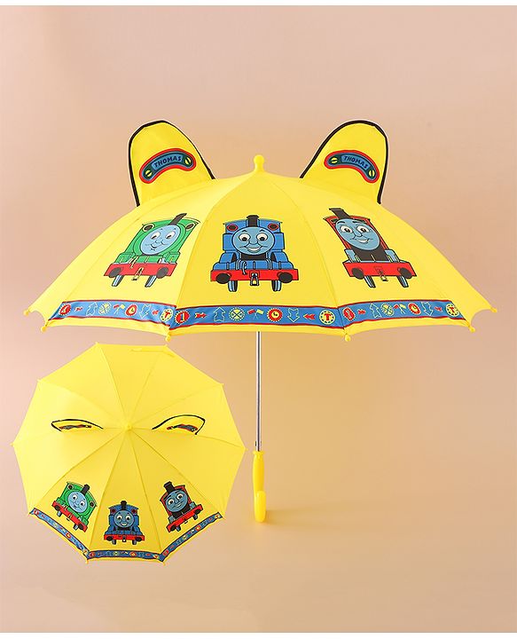 Babyhug Free Size Umbrella with Thomas & Friends Print - Yellow