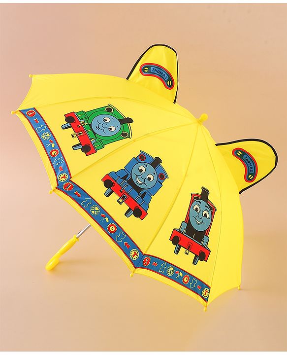 Babyhug Free Size Umbrella with Thomas & Friends Print - Yellow