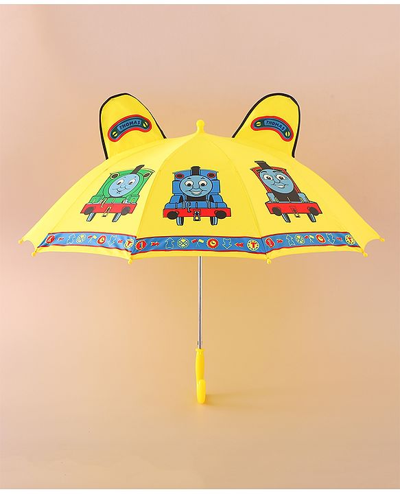 Babyhug Free Size Umbrella with Thomas & Friends Print - Yellow