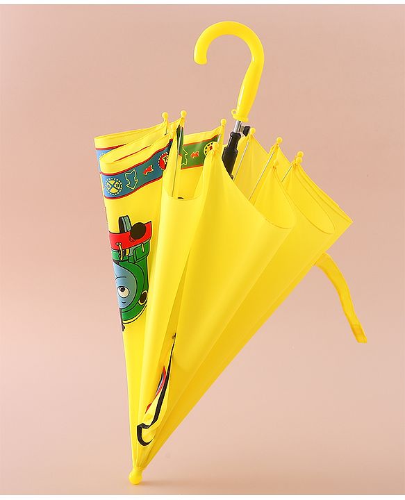 Babyhug Free Size Umbrella with Thomas & Friends Print - Yellow