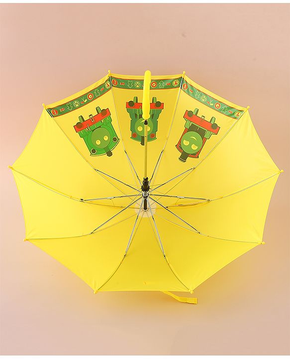 Babyhug Free Size Umbrella with Thomas & Friends Print - Yellow
