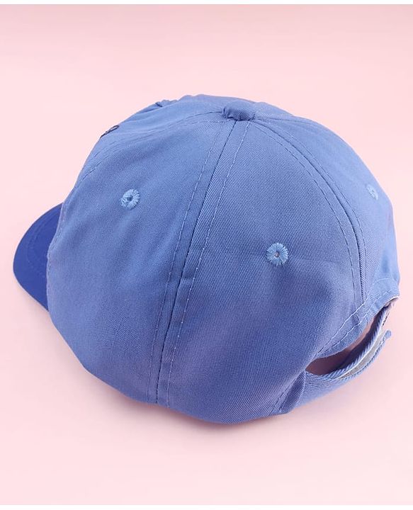 Pine Kids Marvel Cotton Woven Summer Cap With Avengers Graphics Blue - Diameter 18 cm